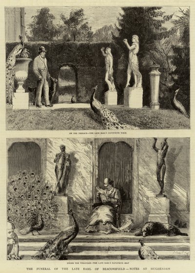 Les Funérailles du défunt Comte de Beaconsfield, Notes à Hughenden - Sydney Prior Hall
