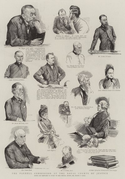 La commission Parnell aux Royal Courts of Justice - Sydney Prior Hall