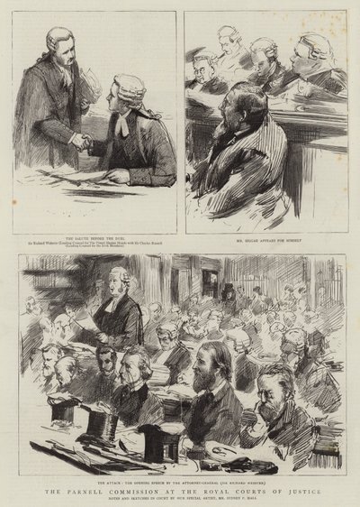 La Commission Parnell aux Royal Courts of Justice - Sydney Prior Hall