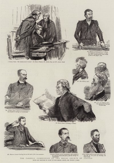La commission Parnell aux Royal Courts of Justice - Sydney Prior Hall