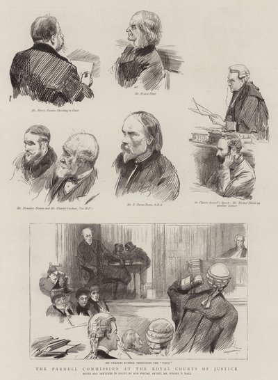 La Commission Parnell aux Royal Courts of Justice - Sydney Prior Hall