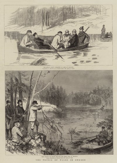 Le prince de Galles en Suède - Sydney Prior Hall