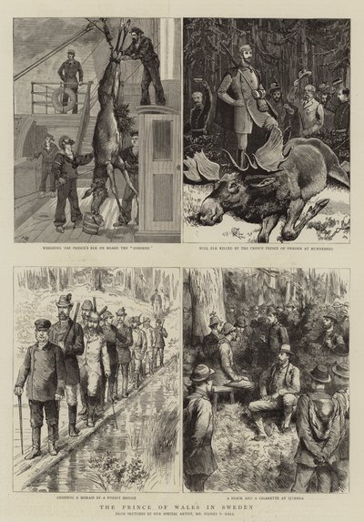 Le Prince de Galles en Suède - Sydney Prior Hall