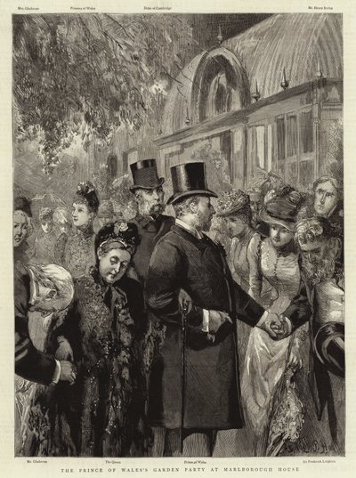 Garden-party du prince de Galles à Marlborough House - Sydney Prior Hall