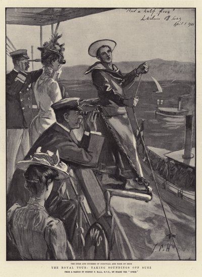Le Tour Royal, sondages au large de Suez - Sydney Prior Hall