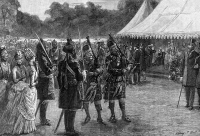 La tente royale à la garden-party du jubilé, Buckingham Palace, Londres - Sydney Prior Hall