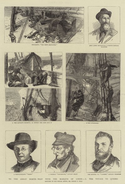 Vers le Grand Nord-Ouest avec le marquis de Lorne, I, le voyage à Québec - Sydney Prior Hall