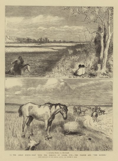 Vers le Grand Nord-Ouest avec le marquis de Lorne, XVII, la prairie et les Rocheuses - Sydney Prior Hall