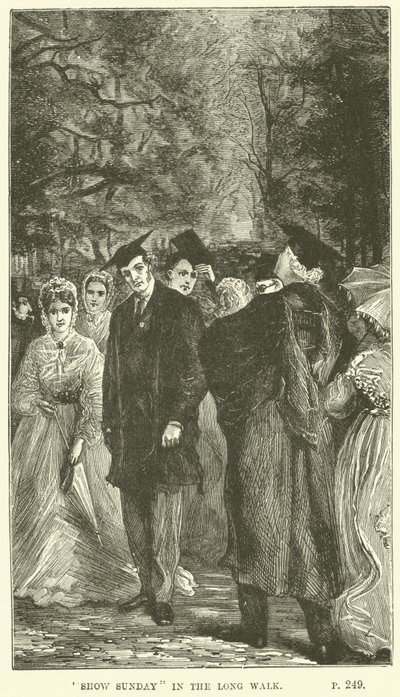 Illustration pour Tom Brown à Oxford par Thomas Hughes - Sydney Prior after Hall