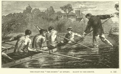 Illustration pour Tom Brown à Oxford par Thomas Hughes - Sydney Prior after Hall