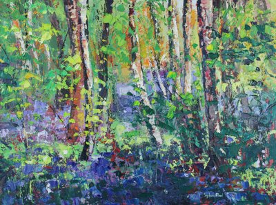 Jacinthes et feuilles dansantes - Sylvia Paul