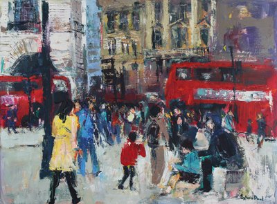 London People, 2024 (acrylique) - Sylvia Paul
