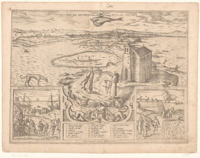 Vue de la péninsule de Cadix - Symon Novelanus (possibly)