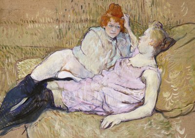 Le canapé (vers 1894-1896) - TOULOUSE LAUTREC