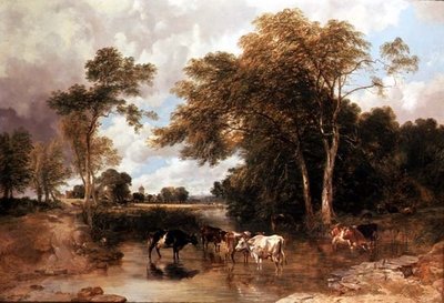 Paysage fluvial boisé - T.S. and Lee F.R. Cooper