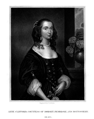 Lady Anne Clifford, comtesse de Dorset, Pembroke et Montgomery, 1825 - T. A. Dean