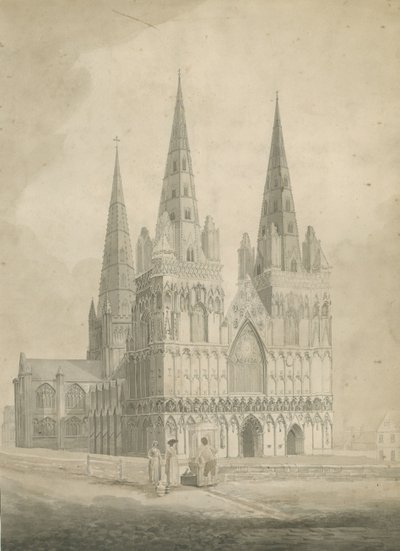 Cathédrale de Lichfield - Façade ouest - T Carter