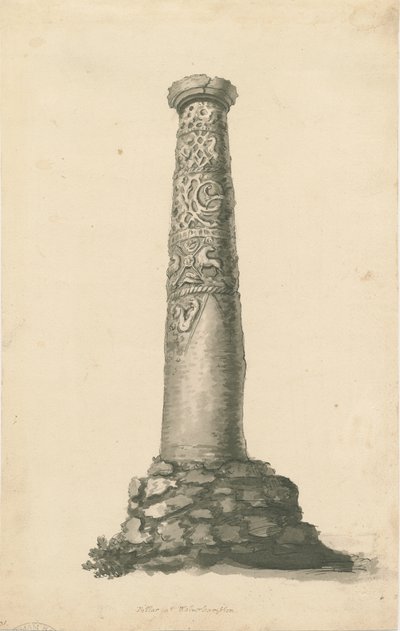 Wolverhampton - Pilier saxon dans le cimetière de l