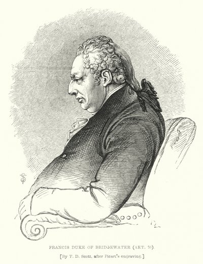 François, duc de Bridgewater, Aet 70 - T. D. (after) Scott