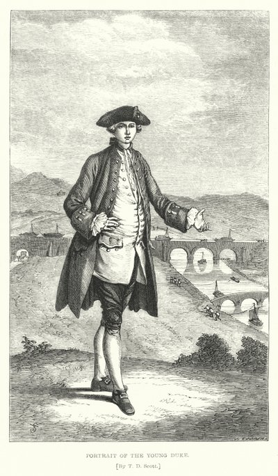 Portrait du jeune duc (gravure) - T. D. (after) Scott