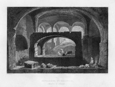 Un sépulcre à Séleucie, Mésopotamie Irak/Iran, 1841 - T Dixon