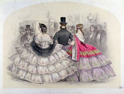 Dames portant des crinolines à l