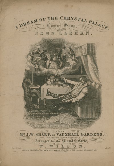 Un rêve du Crystal Palace, une chanson comique de John La Bern - T. Hampson Jones