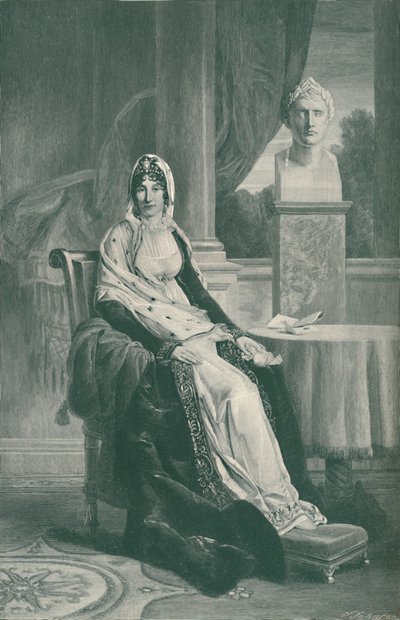 Marie-Laetitia Ramolino Bonaparte - Mère de Napoléon Ier, vers 1800-1804, 1896 - T. Johnson