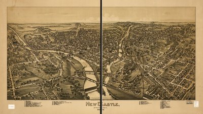 New Castle, Pennsylvanie 1896 - T. M. Fowler