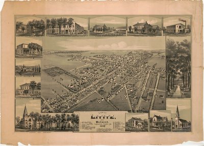 Vue de Lititz et Warwick, comté de Lancaster, Pa. : 1887 - T. M. Fowler