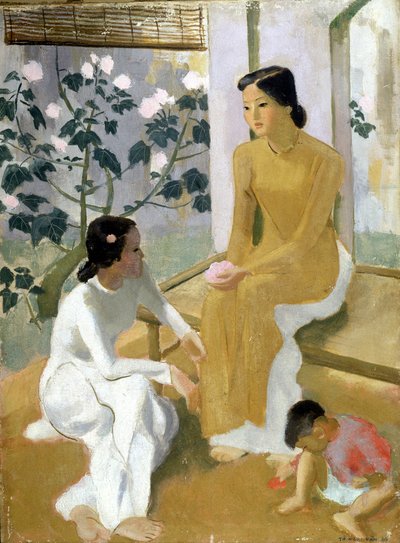 Femmes et enfants. Peinture à l