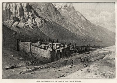 Le couvent de Sainte-Catherine, Égypte (illustration de Voyage dans l