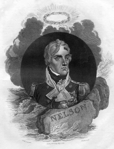 Lord Horatio Nelson, commandant naval anglais, 1816 - T. Wallis