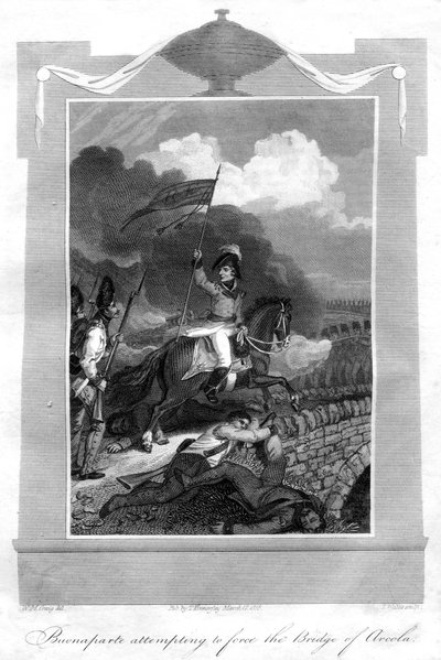 Napoléon Bonaparte tentant de forcer le pont d