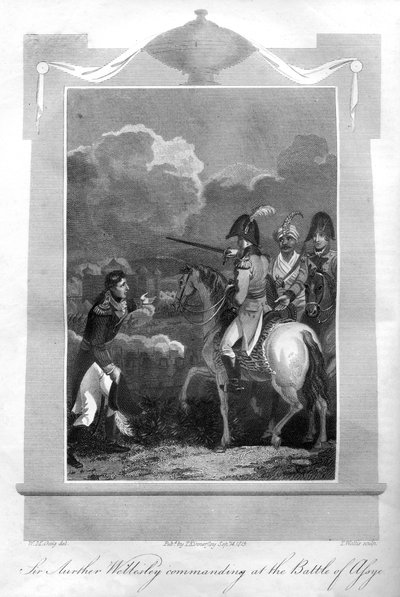 Le Duc de Wellington commandant à la bataille d