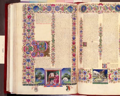 Épître de Saint Paul aux Romains, illustration double-folio de la 