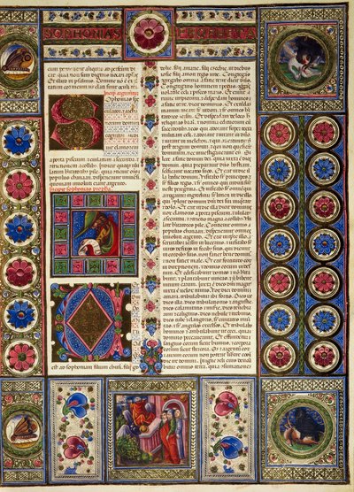 Incipit du Livre de Michée, du Volume II de la Bible de Borso d