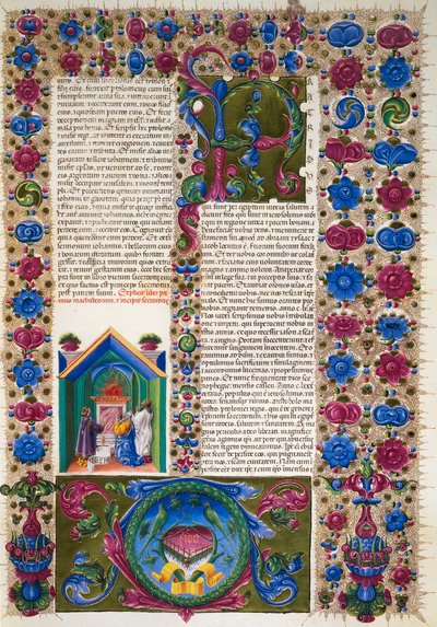 Incipit du Livre du Prophète Malachie, du Volume II de la Bible de Borso d