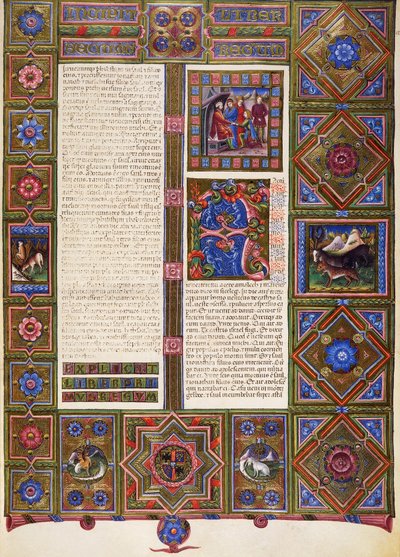 Incipit du Deuxième Livre de Samuel, du Volume I de la Bible de Borso d