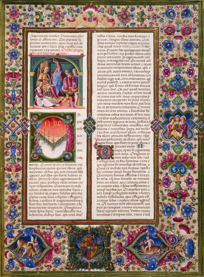 Le Livre de la Sagesse, du Volume I de la Bible de Borso d