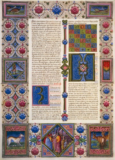 Le Livre de Zacharie, du Volume II de la Bible de Borso d