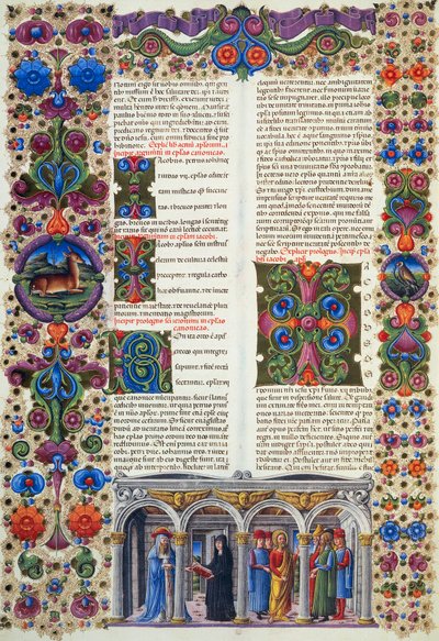 Lettre de Jacques, deuxième volume de la Bible de Borso d