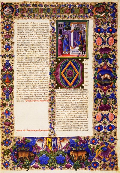 Le deuxième Livre des Chroniques, du Volume I de la Bible de Borso d