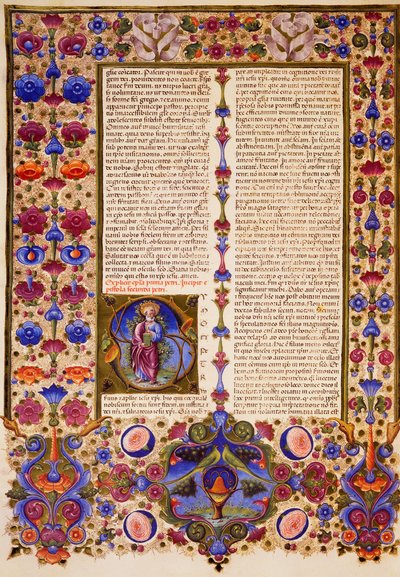La deuxième Lettre de Pierre, du Volume II de la Bible de Borso d