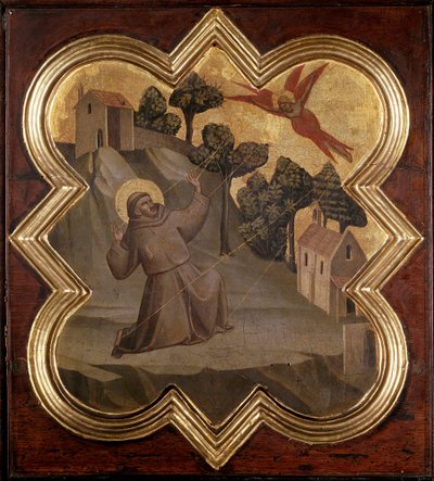 Vie de Saint François : le saint reçoit les stigmates - Taddeo Gaddi