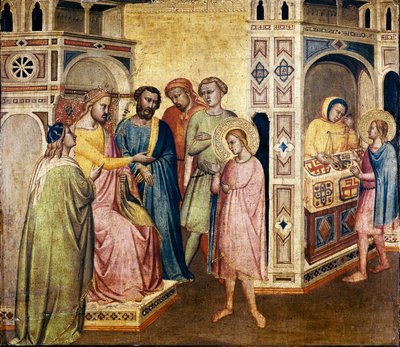Saint Éloi devant le roi Clothaire, vers 1365 - Taddeo Gaddi