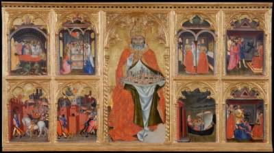 Saint Geminianus avec des scènes de sa vie, 1401 - Taddeo di Bartolo