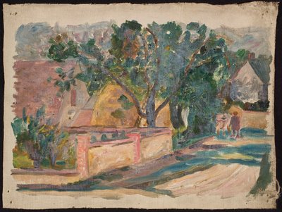 Maison au bord de la route - Tadeusz Makowski
