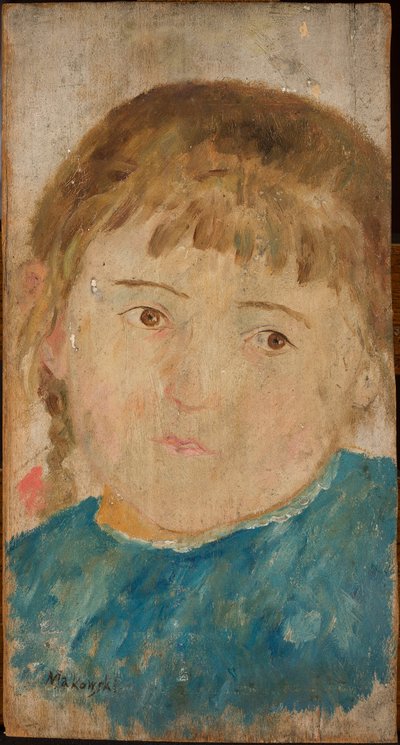 Mädchen im blauen Kleid - Tadeusz Makowski