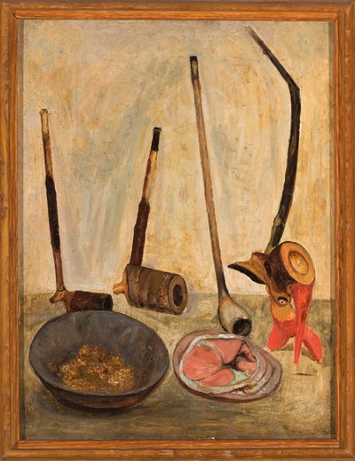 Stillleben mit Pfeifen - Tadeusz Makowski